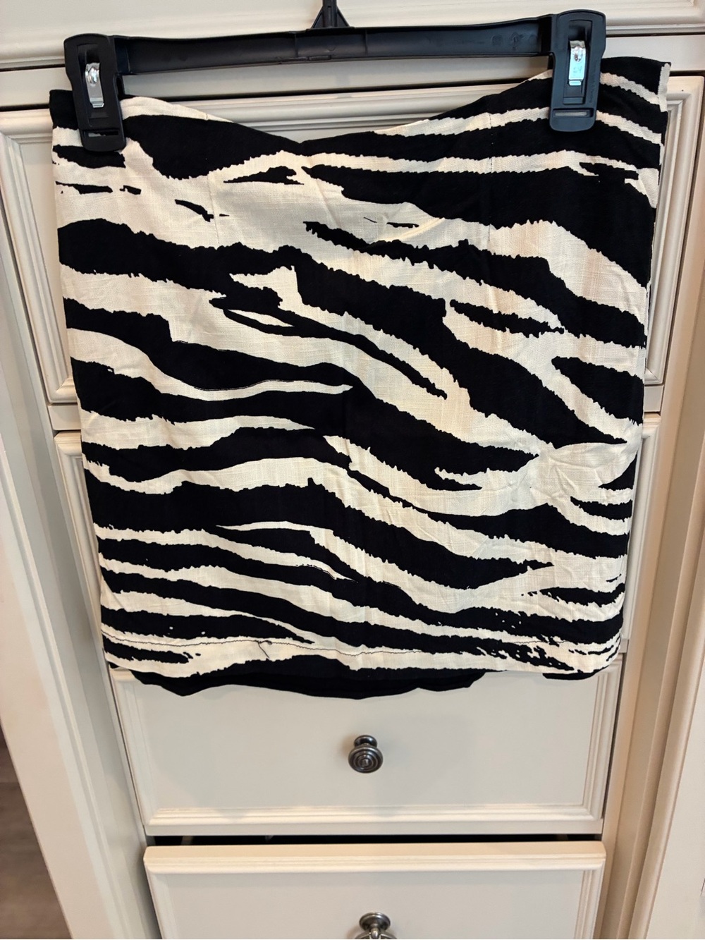 Free People Black and White Zebra Ruffle Mini Skirt - Picture 3 of 8
